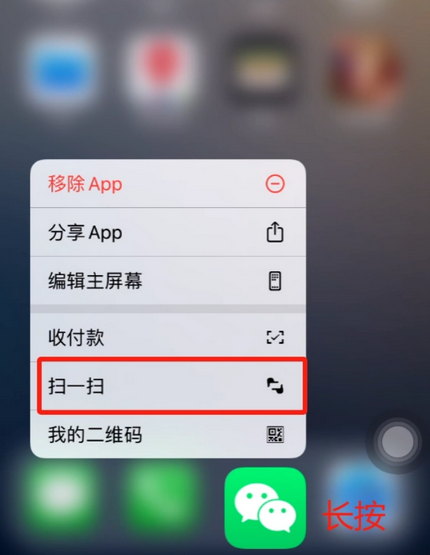 肇东苹果手机维修分享iPhone 15如何快速打开扫一扫 