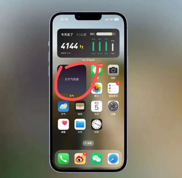 肇东苹果手机维修分享:iOS16主屏幕天气小组件无法正常工作怎么办？ 