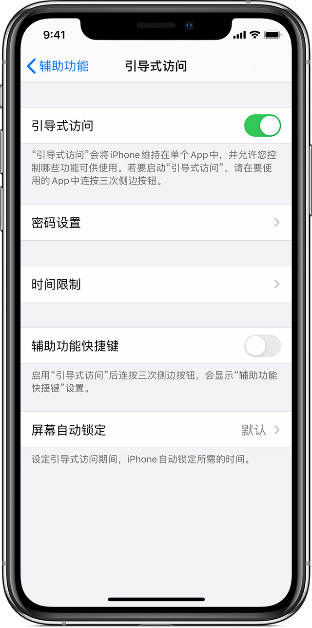 肇东苹果手机维修分享如何在 iPhone 上退出引导式访问 