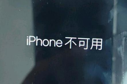 肇东苹果服务网点分享锁屏界面显示“iPhone 不可用”如何解决 