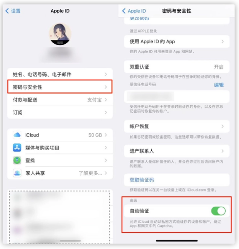 肇东苹果手机维修分享iOS 16 自动验证功能开启方法 